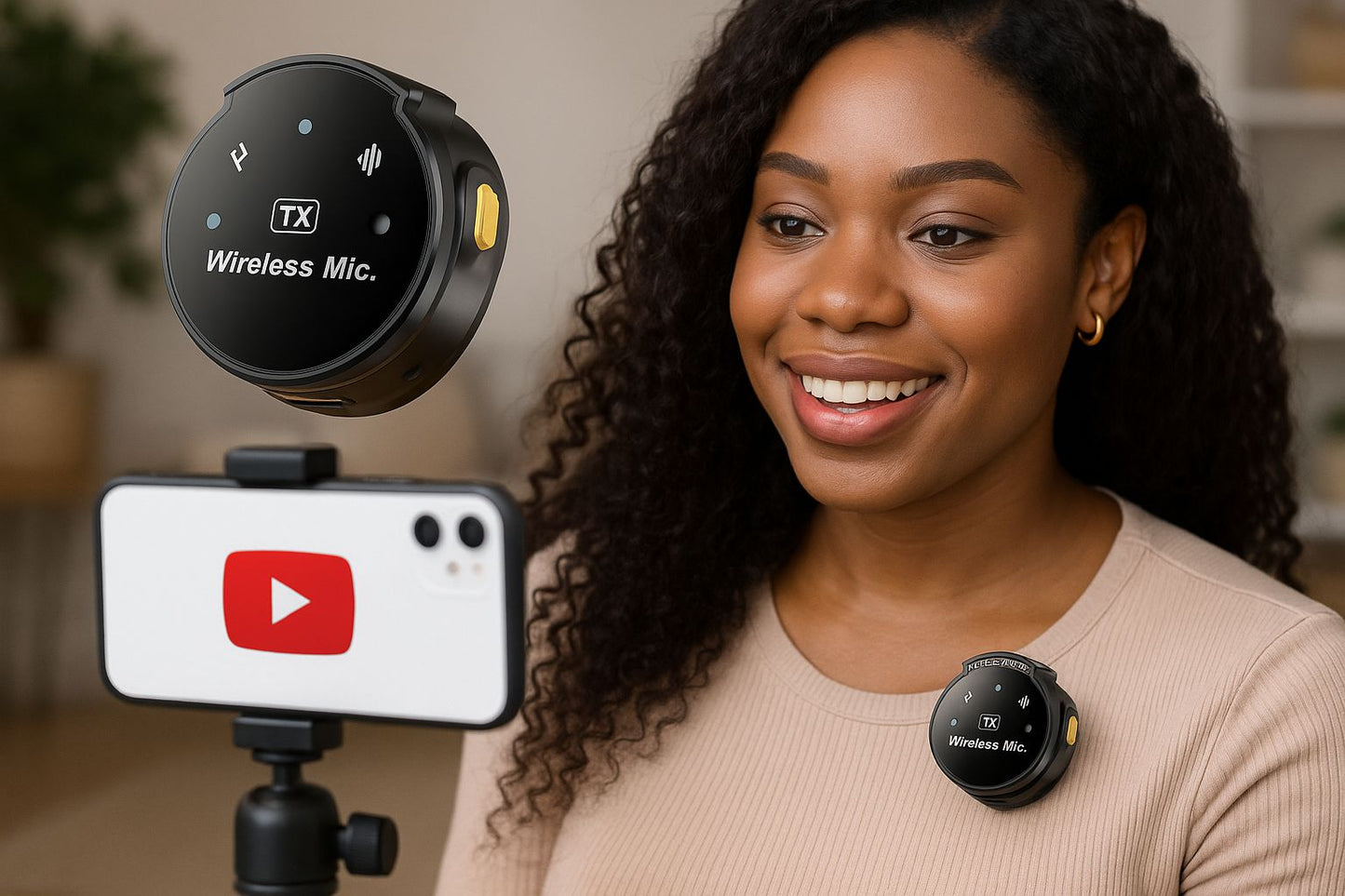 Micro Sans Fil Double pour Enregistrements Fluides