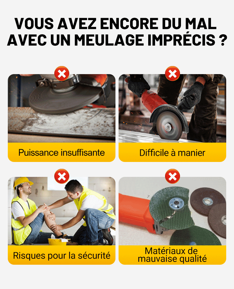 Mini broyeur à angle avec disque de coupe