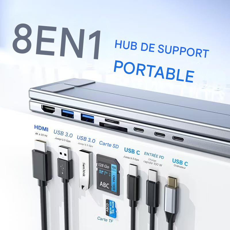 Support de Station d’Accueil pour Ordinateur Portable