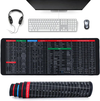 KeyGrip ProMat™ - Tapis de clavier antidérapant pour touches de raccourci bureautiques