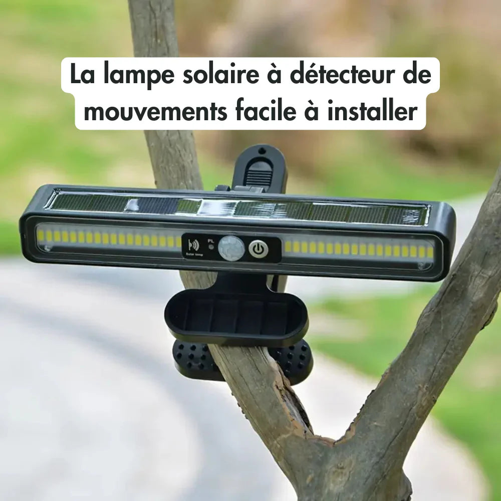 Lampe solaire à clipser – un éclairage puissant et autonome