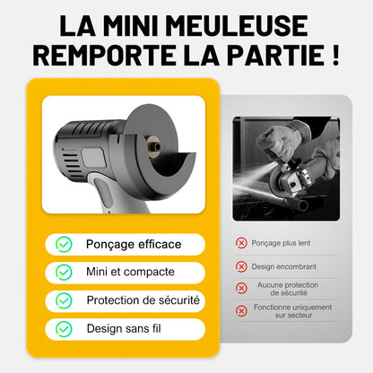 Mini broyeur à angle avec disque de coupe