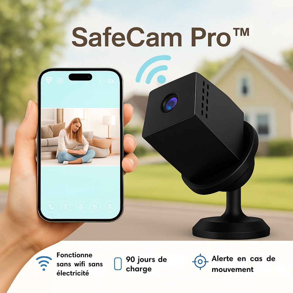 Caméra de surveillance nocturne HD sans fil