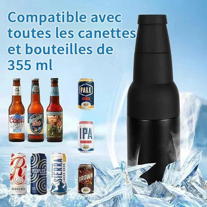 Glacière Isolante en Acier Inoxydable avec Ouvre-Bouteille