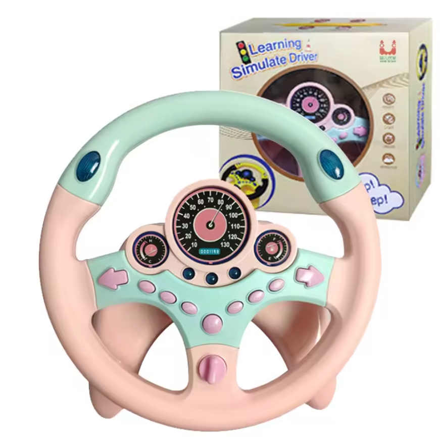 Volant de Simulation Électrique pour Enfants