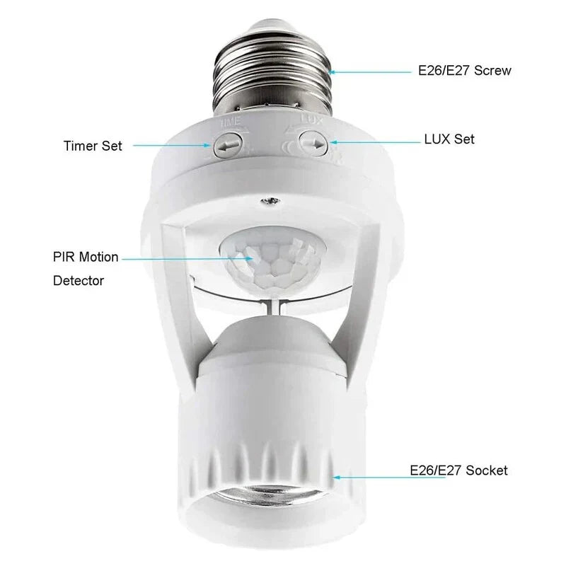Douille de lumière du capteur de mouvement