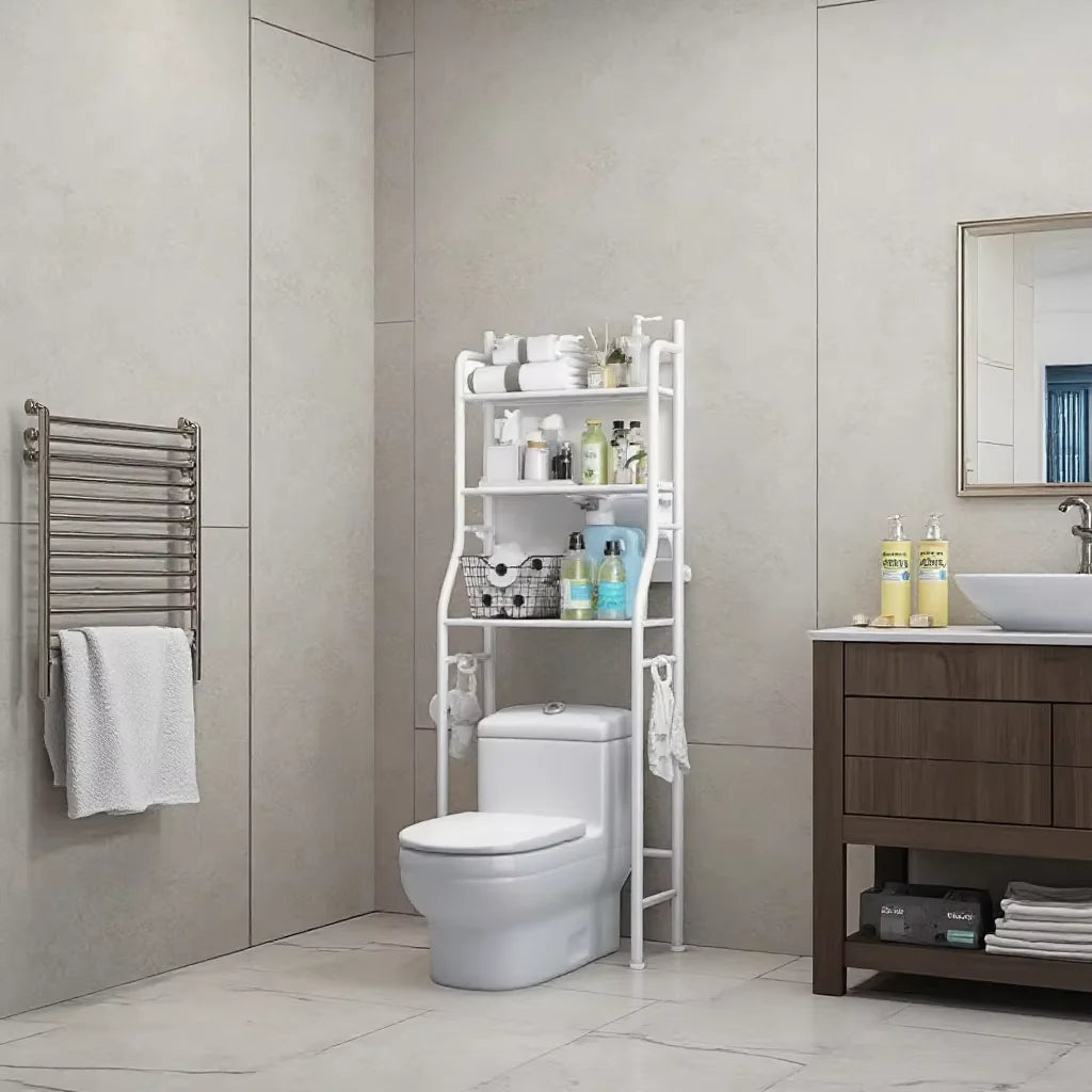 ÉTAGÈRE AU-DESSUS DES TOILETTES