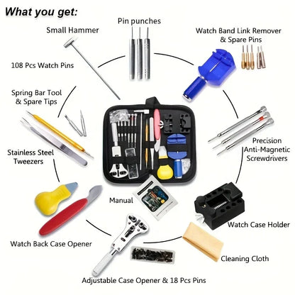 Kit d’Outils de Réparation de Montres