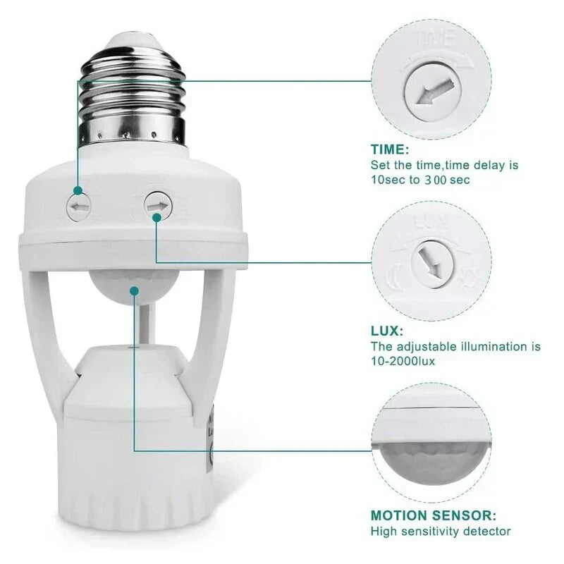 Douille de lumière du capteur de mouvement