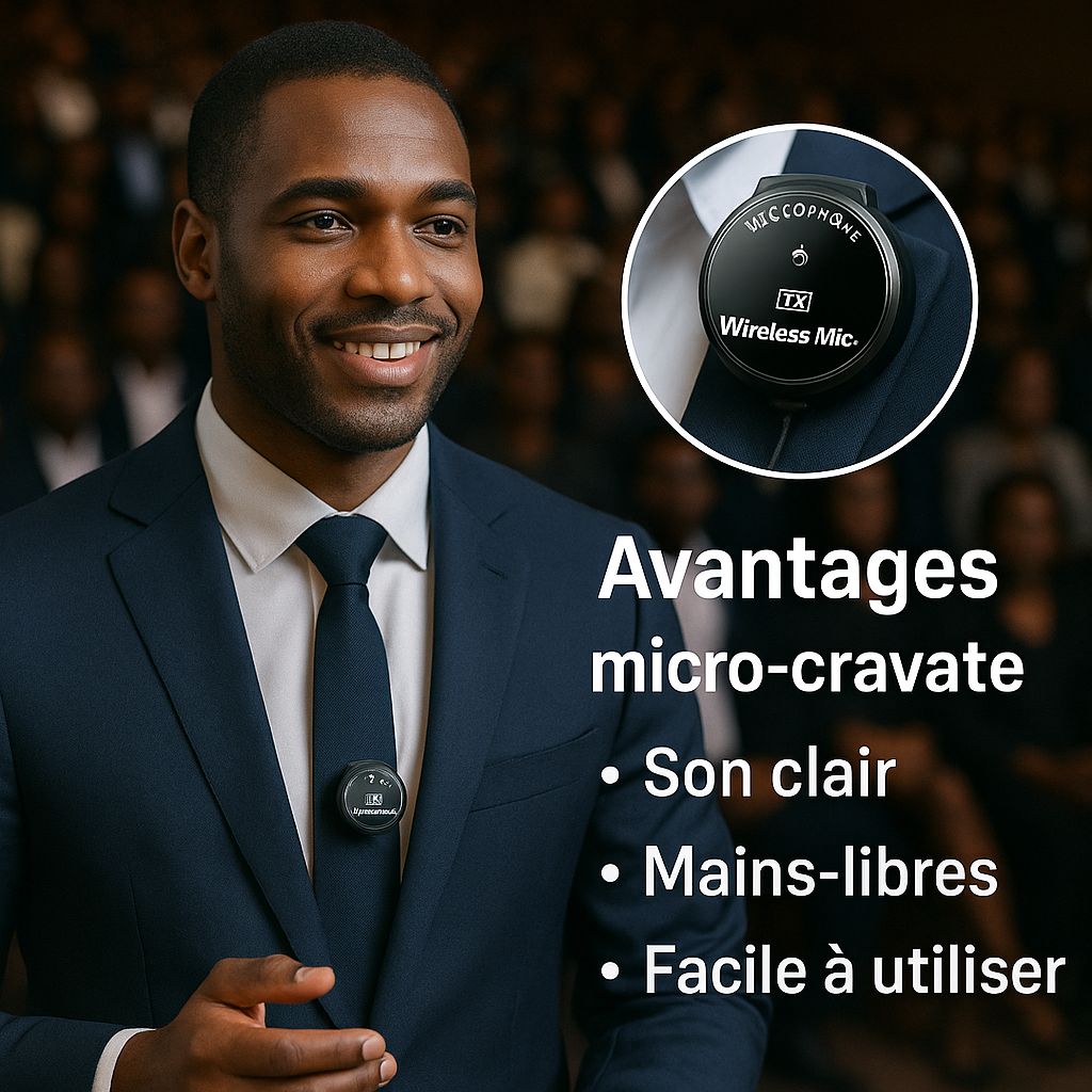 Micro Sans Fil Double pour Enregistrements Fluides