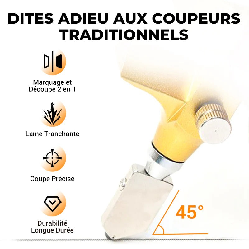 coupeur de carreaux de céramique de verre 2 en 1