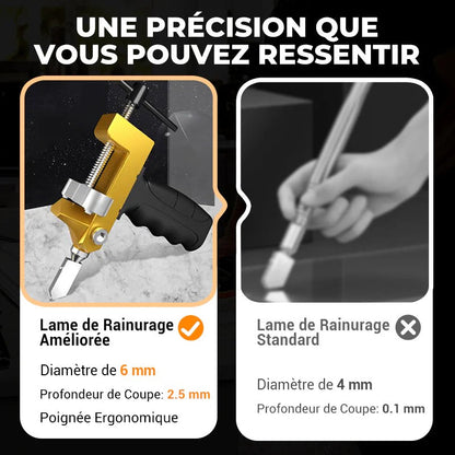 coupeur de carreaux de céramique de verre 2 en 1