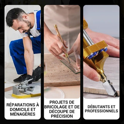 coupeur de carreaux de céramique de verre 2 en 1