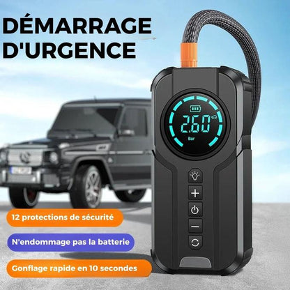 Demarreur voiture Powerbank numérique multifonctionnel 4 en 1