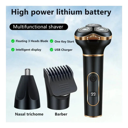 Rasoir Électrique Sans Fil + 03 Accessoires offerts