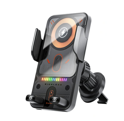 Support Charge Sans Fil 15W Intelligent pour Voiture - TD