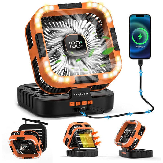 Ventilateur Solaire Extérieur 3-en-1